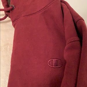 Burgundy champion hoodie